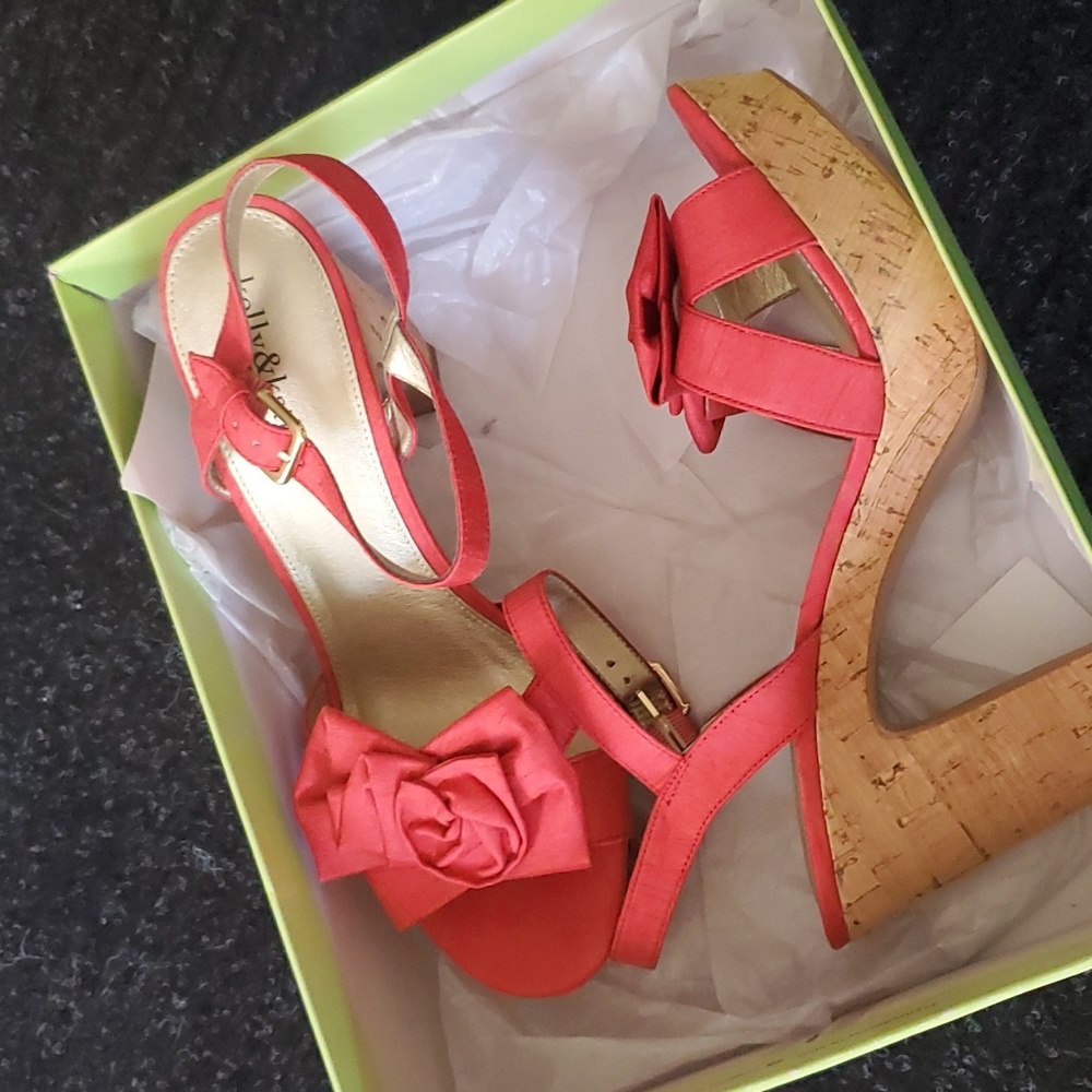 Size 11 Kelly and Katie Red Sandals